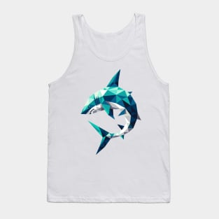 Geometric Shark 1 Tank Top